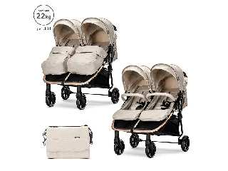 Lorelli Duo iker babakocsi - Beige + táska