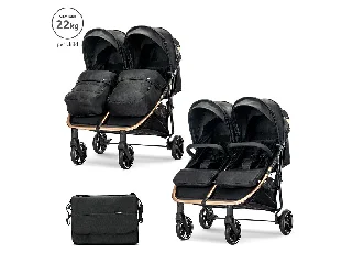 Lorelli Duo iker babakocsi - Black + táska