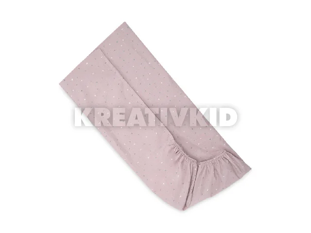 Lorelli gumis lepedő 60x120 + 15cm - Rose Sky