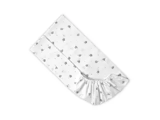 Lorelli gumis lepedő 60x120 + 15cm - Train Grey