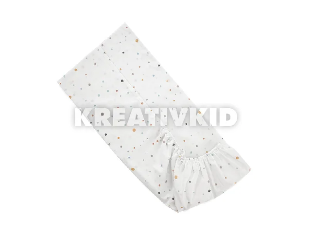 Lorelli gumis lepedő 70x140 + 15cm - Happy Friends Blue