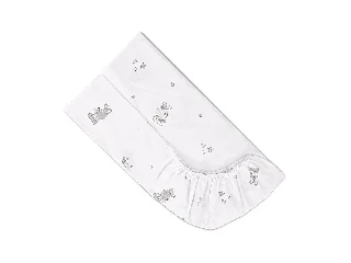 Lorelli gumis lepedő 70x140 + 15cm - Little Rabbits Grey