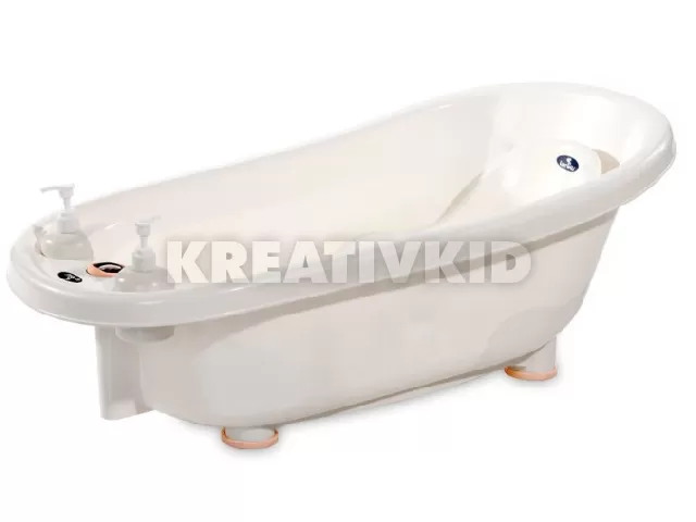 Lorelli kád 88cm babatartóval és hőmérővel - White/Pink