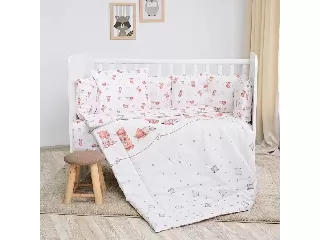 Lorelli Lilly ágynemű garnitúra 60x120 - Bears & Pillows Beige