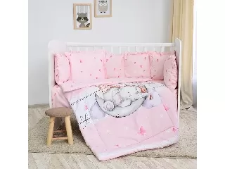 Lorelli Lilly ágynemű garnitúra 60x120 - Butterflies Pink