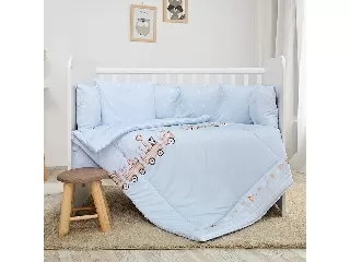 Lorelli Lilly ágynemű garnitúra 60x120 - Train Blue