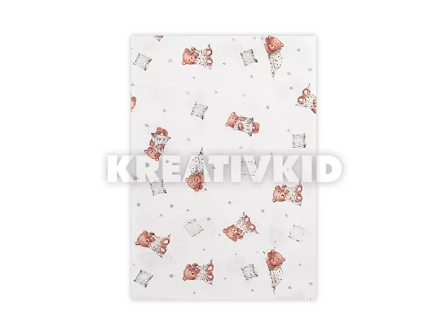 Lorelli Matracvédő lepedő 150x100cm - Bears & Pillows Beige