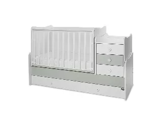 Lorelli Maxi Plus kombi ágy 70x160 - Milky & Milky Green ÚJ