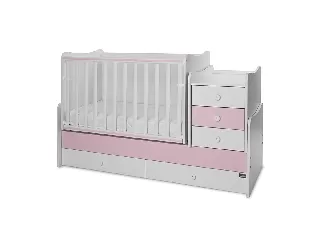 Lorelli Maxi Plus kombi ágy 70x160 - Orchid & Orchid Pink ÚJ