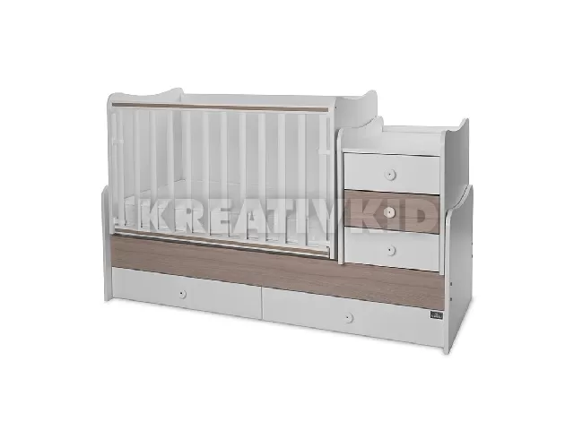 Lorelli Maxi Plus kombi ágy 70x160 - White & Amber ÚJ