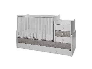 Lorelli Maxi Plus kombi ágy 70x160 - White & Artwood ÚJ