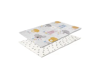 Lorelli Összehajtható 2 oldalas thermo játszószőnyeg 120x180cm - Grey Buddies & stars