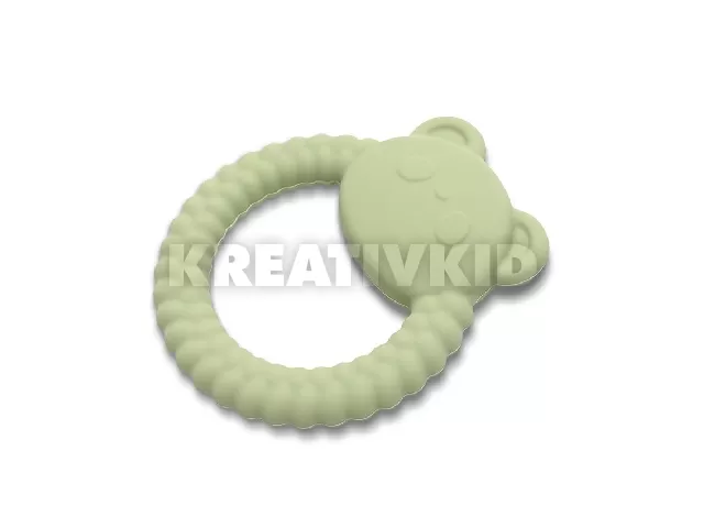 Lorelli Panda természetes szilikon rágóka - Fresh Green