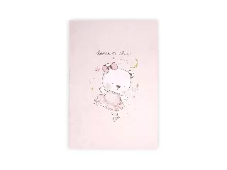 Lorelli Paplan huzat 140x95cm - Pink Ballerina Bear