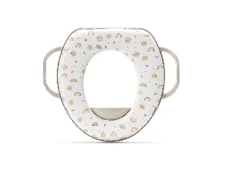Lorelli párnázott WC szűkítő fogantyúval - Planets Beige
