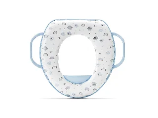 Lorelli párnázott WC szűkítő fogantyúval - Planets Blue
