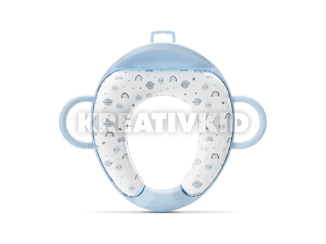 Lorelli párnázott WC szűkítő háttámlával - Planets Blue