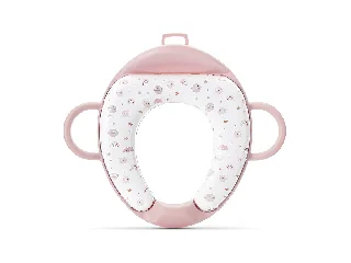 Lorelli párnázott WC szűkítő háttámlával - Planets Pink