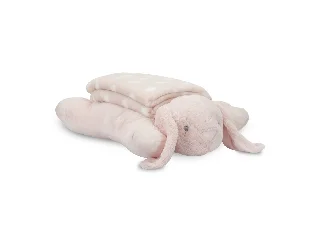 Lorelli Poffy Duo takaró 75x90 cm párnával 45x30 cm - Peach Bunny