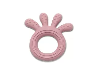 Lorelli Polip természetes szilikon rágóka - Deep Pink