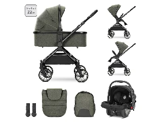 Lorelli Reya 3az1-ben multifunkciós babakocsi átfordítható tolókarral + Joy autóshordozó - Gr