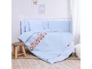 Lorelli Smile ágynemű garnitúra - Train Blue