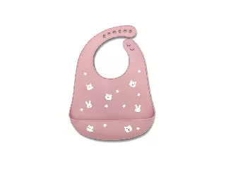 Lorelli szilikon előke - deep pink