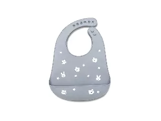 Lorelli szilikon előke - grey