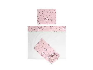 Lorelli Tiny Dream Trio ágynemű garnitúra - Pink Ballerina Bear