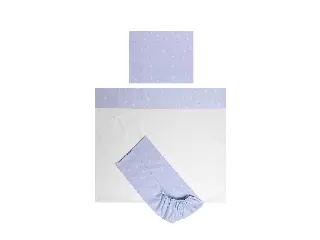 Lorelli Tiny Dream Trio ágynemű garnitúra - Train Blue