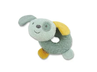 Lorelli Toys Csörgő fánk - Zöld Kutya