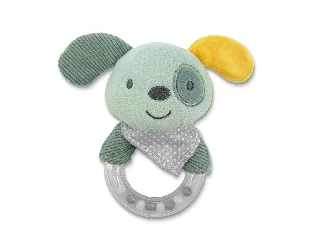 Lorelli Toys Plüss csörgő - Zöld Kutya