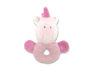 Lorelli Toys Plüss csörgő karika - Pink Unikornis