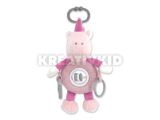 Lorelli Toys plüss csörgőjáték - Pink Unikornis