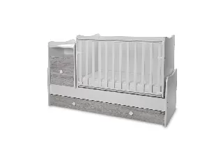 Lorelli Trend PLUS kombi ágy 70x165 - White & Artwood ÚJ