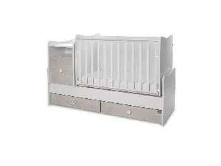 Lorelli Trend PLUS kombi ágy 70x165 - White & Light Oak ÚJ