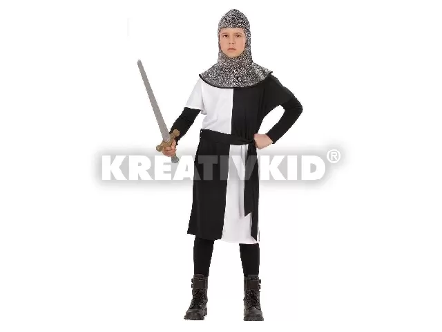 Lovag jelmez 140-es méret (fehér)