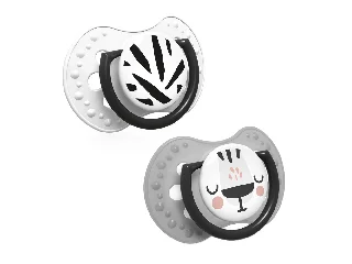 LOVI Dinamikus nyugtató cumi Salt&Pepper 0-3hó 2db