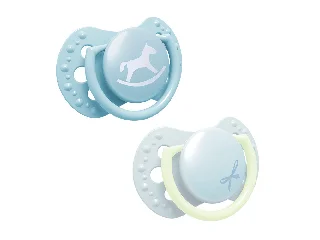 LOVI Mini szilikon dinamikus cumi BABY SHOWER 0-2hó 2db fiú