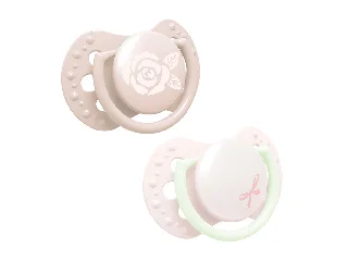 LOVI Mini szilikon dinamikus cumi BABY SHOWER 0-2hó 2db lány