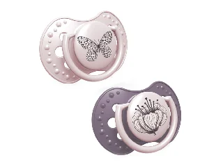 LOVI Szilikon dinamikus cumi Botanic 18hó+ 2db lány