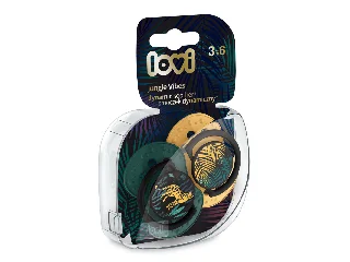 LOVI Szilikon dinamikus cumi Jungle Vibes 3-6hó 2db fiú