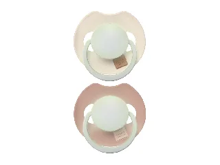 LOVI Világító dinamikus szilikon cumi PRIME 18hó+ 2db - Ivory/Blush