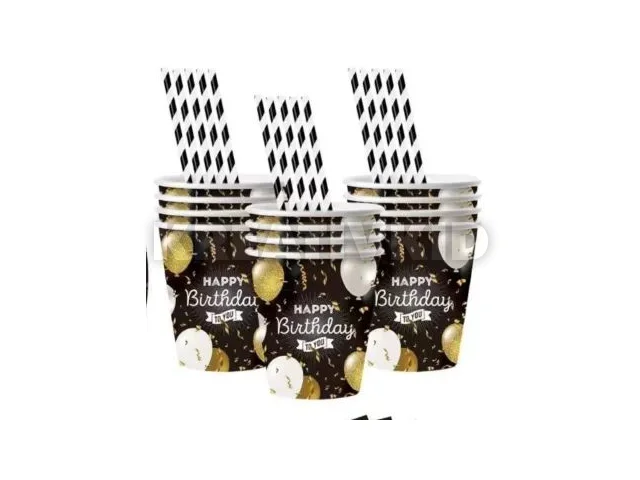 Lufi mintás születésnapi papírpohár - 10 db-os