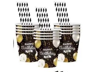 Lufi mintás születésnapi papírpohár - 10 db-os