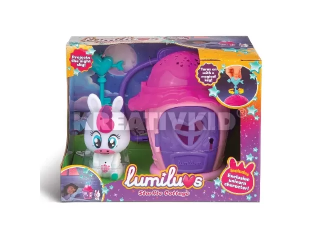 Lumiluvs - Csillagfény pink házikó unikornissal