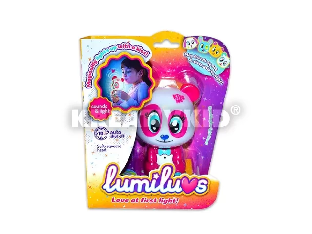 LUMILUVS világító állatkák - Pink maci