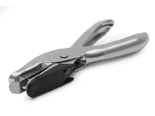 Lyukasztó, egylyukú, 10 lap, fém, RAPESCO