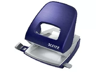 Lyukasztó, kétlyukú, 30 lap, fém, LEITZ 