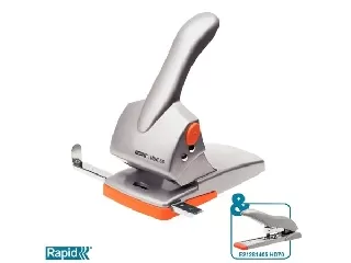 Lyukasztó, nagyteljesítményű, kétlyukú, 65 lap, RAPID